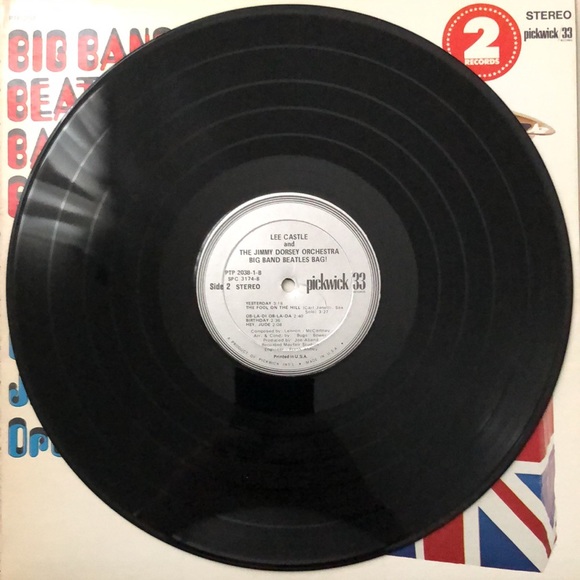 Lee Castle And Jimmy Dorsey Big Band Plays Beatles Bag! Double Vinyl Lp Set - Picture 6 of 9